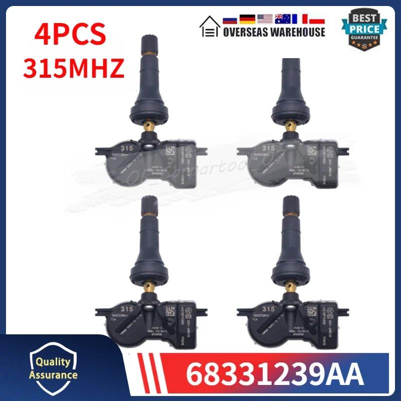 2018  װ TPMS Ÿ̾ , ڵ Ÿ̾  ͸ ý, з , 315MHZ, 68331239AA, 4PCs/Ʈ